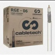 Cabo de Antena Coaxial RG6 Para TV Digital, TV assinatura 100 metros