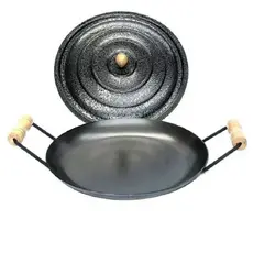 Disco de Arado N50 Gigante com Tampa GG Frigideira Aço Chapa Tacho