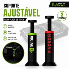Suporte para Placa de Vídeo GPU Ajustável Nvidia e Radeon Universal