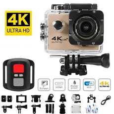 Câmera WIFI esportiva Full HD 4K à prova d'água 30 metros à prova d'água com controle remoto Voltikk