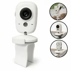 Suporte Babá Eletrônica para Berço Haste Flexível Ajustável Monitor Bebê Infantil Suporte Acessório Segurança Câmera