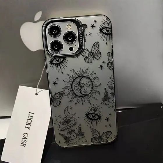 Impressão HD Duradoura Não Desbota Capinha Para iPhone 7 8 14 15 16 Plus XS X XR 11 12 13 17 Pro Max SE Normal Sol