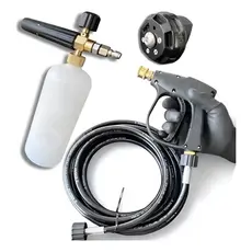 Kit Bico Mix Engate Rápido Com 10m Mangueira Para Limpeza Branco
