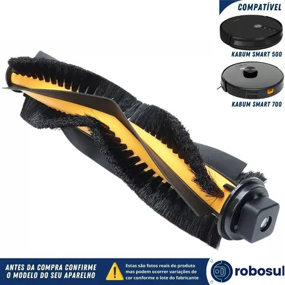 Rolo De Escova Giratório Central Para Aspirador Robô Kabum Smart 500 E 700