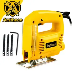 Serra Tico Tico 900W Madeira Alta Potência Base Ajustável com 3 serra Corta Madeira Metal Aço
