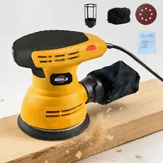 Lixadeira Eletrica Profissional 600w 6 Velocidades Para Madeira Gesso Parede110/220V Lixadeira Orbital Roto