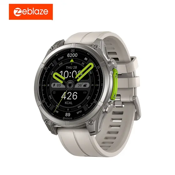 Relógio Inteligente Zeblaze Vibe 8 - Chamada Bluetooth, 5ATM IP69K, Bateria 30 Dias, Monitoramento Saúde