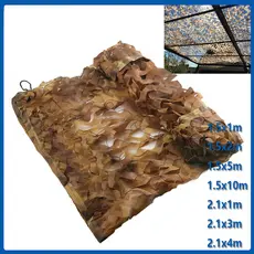 Rede de camuflagem cortinas de rede camuflada para guarda-sol tiro caça decoração de festa fotografia Marrom