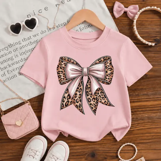 CAMISETA INFANTIL LAÇO ONÇA MENINAS 2 AO 16