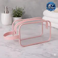 Kit 10 20 30 40 Unidades Nécessaire Transparente Em Plástico Organizador Enfermagem Maquiagem Escola