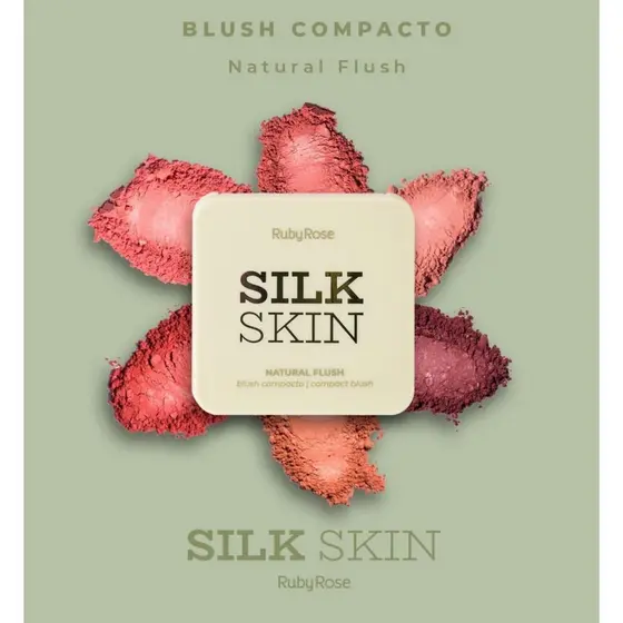 Blush Compacto Natural Flush Silk Skin Ruby Rose