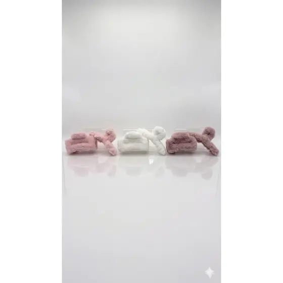 Kit 2 Grampos De Garra De Cabelo De Pelúcia Para Mulheres Acessório Presilha Piranha de cabelo