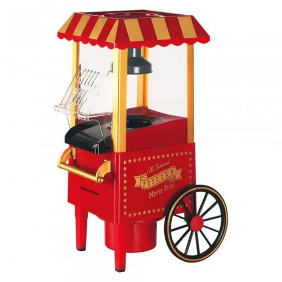 Pipoqueira Elétrica carrinho retrô Vintage 110V