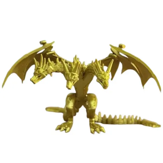 Brinquedo Articulado King Ghidorah Kaiju Colecionável Action Figure