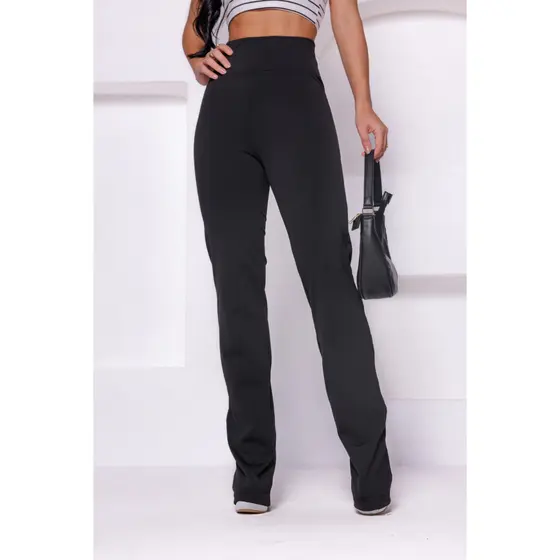 Legging Flanelada Grossa Calça Leg Peluciada Forrada Por Dentro Costura Reforçada Calça Térmica