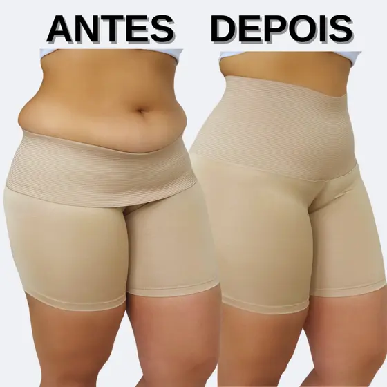 KIT4 Segunda Pele Alta de Compressão Short Modelador Liso Anágua Feminino Bermudinha Para Vestir Por Baixo Da Roupa