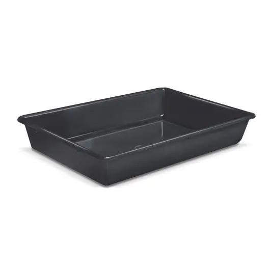 Bandeja Multiuso Sem Tampa Preta 7 litros 44x30x8Cm ARQPLAST 25865PM