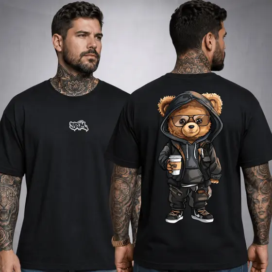 Camiseta Masculina Streetwear Camisa Estampa Mr Roski Bulman Dragon Ball  Casual Elegante