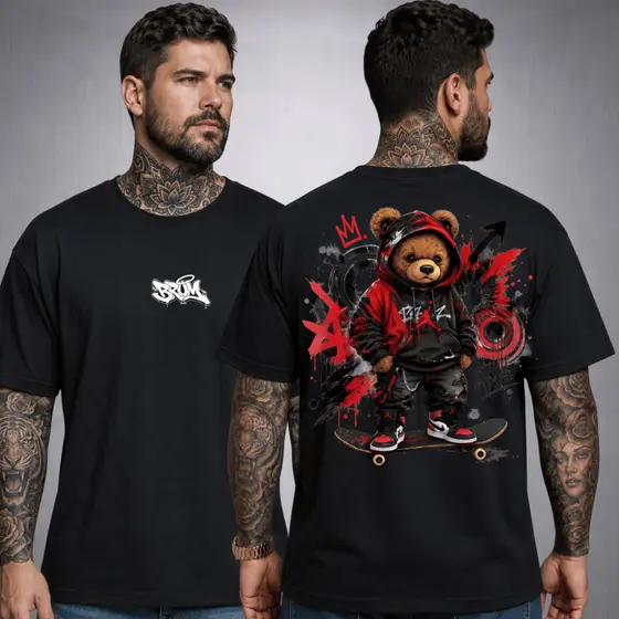 Camiseta Masculina Blusa Estampa Streetwear Patolino Street Blusa Algodão 30.1 Streetwear