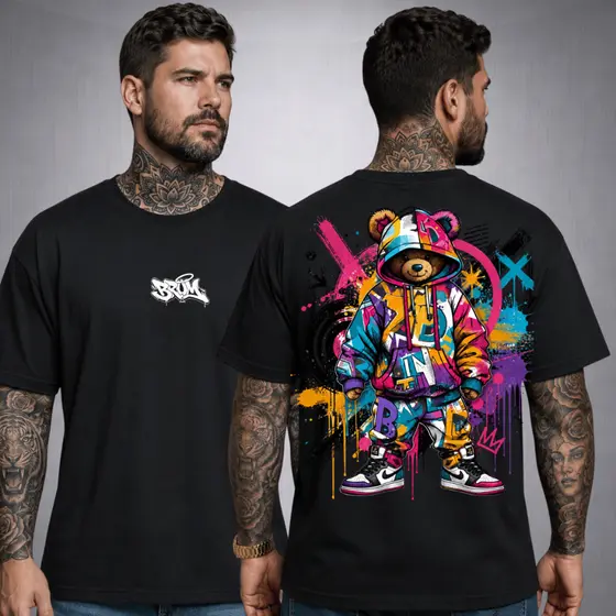 Camiseta Masculina 100% Algodão Premium Camisa Estampa Dragon Ball Z Super Goku