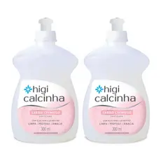 Combo Higi Calcinha Softcare 2 Unidades Sabão Cremoso com PH Neutro, Aloe Vera e Branqueador Óptico