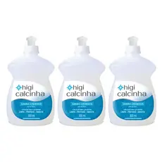 Combo Higi Calcinha Original 3 Unidades Sabão Cremoso com PH Neutro, Aloe Vera e Branqueador Óptico