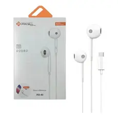 Fone De Ouvido 1,2m Qualidade Na Batida Fo41 Usb P Tipo C Cor Branco (Compatível somente com aparelho xiaomi