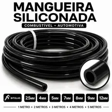 1 à 5 Metros Mangueira Siliconada Flexivel Preta Transparente Combustivel Gasolina Carro  Automotiva
