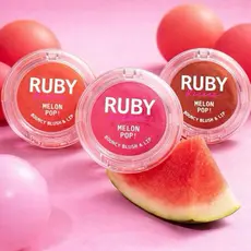 Blush & Lip Bouncy Melon Pop - Ruby Kisses