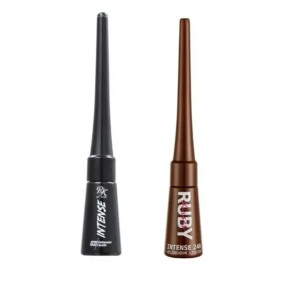 Delineador Líquido Marrom Intense 24h Ruby Kisses - Longa Duração e Precisão