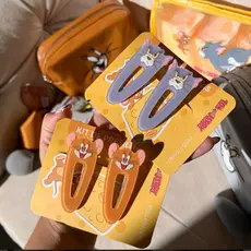 Kit com 2 Presilhas de Cabelo Tom (Tom & Jerry) - Miss Frandy