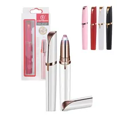 Caneta Aparador de Sobrancelhas e Pelos Portátil Recarregável Kapbom KA-2727 (Disp. BRANCO E ROSA)