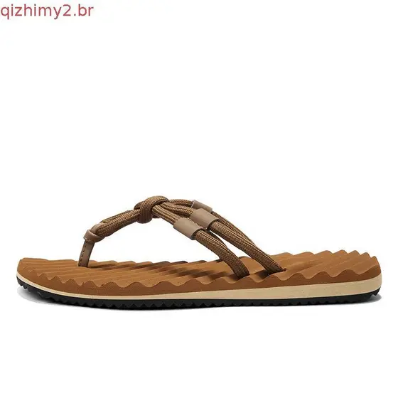 Chinelos masculinos sandálias de praia 2026 novo estilo high-end verão high-end antiderrapante F