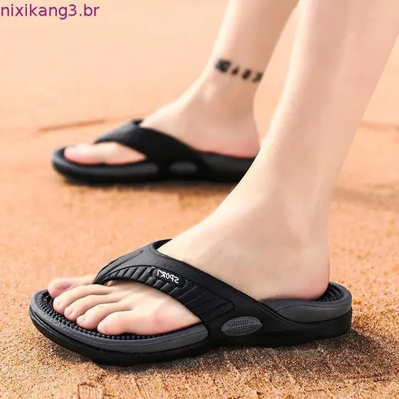 2026 Novo produto sapatos masculinos chinelos massagem Flip-Flops sapatos de jardim sapatos de praia sapatos preguiçosos