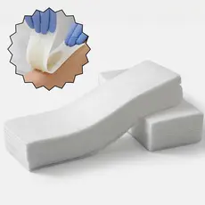 kit c/ 100, 200 ou 500 lenços para depilação, resistente, facial e corporal, macio, descartável