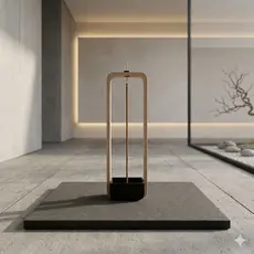 Porta Incenso Decoração Minimalista Invertido com Coletor de Cinzas Decorativo Zen Aromatizador Ambiente Sala Quarto