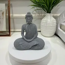 Buda Decorativo Minimalista | Estátua Zen para Sala, Quarto, Escritório e Espaço de Meditação Decoração