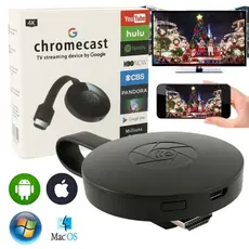 Chromecast G2 4K 5G + 2.4G Ultra HDMI Para Transmissão De TV De Alta Definição Google Miracast TPQ-30-CHROMECAST