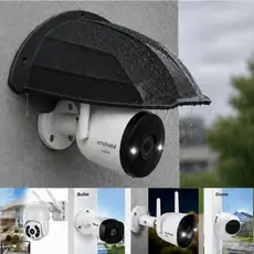 Protetor Câmera Segurança Capa Proteção Resistente Chuva Curvo Parede Impermeável Case Dome