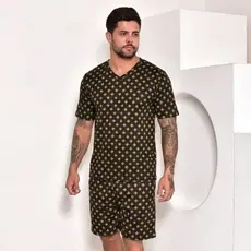 Pijama Sued Verão Masculino Curto Shorts Camiseta S2 Modas Fashion