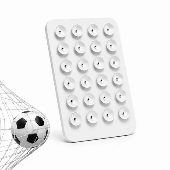 Suporte Ventosa Silicone Adesivo Branca Celular Para Espelho Gravar Videos Tik Tok Blogueira Influencer Universal BRANCA
