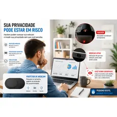 Kit Protetor De Webcam 1 2 4 6 8 10 12 Unidades Capa Slider Notebook Celular Tablet Anti Espião Privacidade