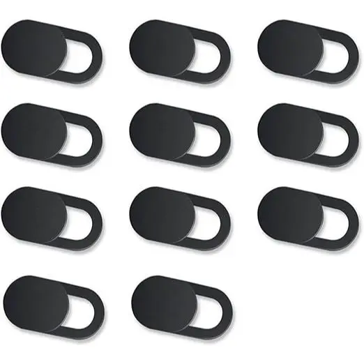 Kit 10 Protetores de WebCam Super Slim Privacidade Compativel Iphone Notebook Mecbook Ipad celulares - Preto