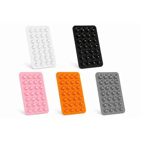 Kit Influencer Bloqueira de até 4 Suportes Ventosas Adesivas Compativel todos Celulares Silicone Premium Super Aderência