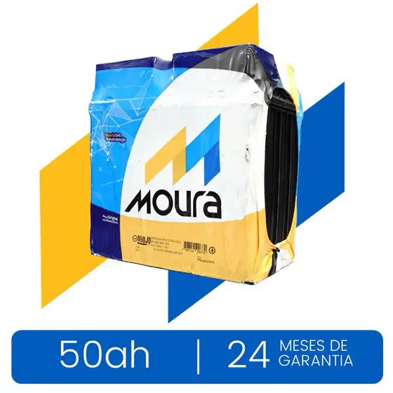 Moura 50JD 12V 50 - 2 anos de Garantia de Fábrica