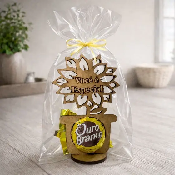 Kits Porta Bombom Personalizado Em MDF Flor Centro de Mesa Lembrancinha