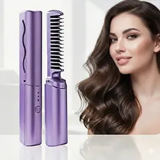 Escova Alisadora de Cabelo Portátil Alta Performance