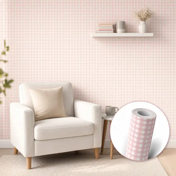 Papel de Parede Xadrez Autocolante Adesivo Decorativo para Sala Quarto Lavável Fácil Aplicar