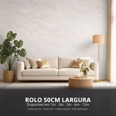 Papel de Parede Mármore Adesivo Autocolante 50cm Impermeável Antimofo Sala Quarto 1m 2m 3m 6m 12m