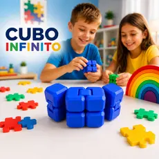 Cubo Mágico Infinito com Várias Opções de Cores - Fidget Toy